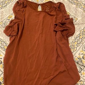 Rust colored tank blouse